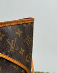 Borsa Neverfull MM monogram Louis Vuitton Marrone