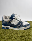 Louis Vuitton Trainer in Denim Blu 7.5