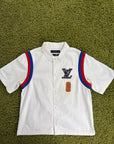 Camicia Louis Vuitton X NBA Size L bianca e multicolore
