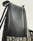 Zaino Dior Saddle In Jacquard e pelle di Vitello Grigio