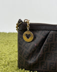 Borsa Fendi Baguette in tela Marrone
