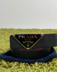 Cintura Prada Reversibile Nero Rosso 90/36 103cm - Second Hand Di Fiore
