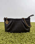 Borsa Fendi Baguette in tela Marrone
