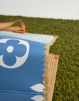 Borsa Louis Vuitton OnTheGo azzurra bianca e gialla