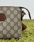 Borsa Gucci a tracolla con finitura in pelle Beige