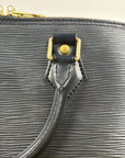 Borsa Alma PM in pelle epi Louis Vuitton Nero