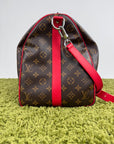 Keepall Bandoulière 45 Louis Vuitton Marrone Rosso