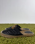 Sandali Gucci Size 38.5 neri e oro