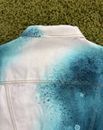 Giacca Louis Vuitton Spray in Denim Bianca Multicolor 54