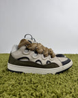 Lanvin Curb bianca marrone 43