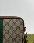 Borsello Gucci beige verde e rosso