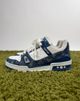 Louis Vuitton Trainer in Denim Blu 7.5