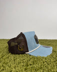 Cappello Playboy con visiera in denim