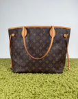 Borsa Neverfull Louis Vuitton MM Marrone