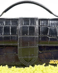 Borsa Jacquemus La grande Bambino Coccodrillo Nero