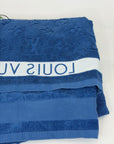 Asciugamano Louis Vuitton blu e bianco