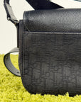 Borsa a tracolla saddle in jacquard Christian Dior Nero
