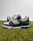 Louis Vuitton Trainer in Denim Blu 7.5
