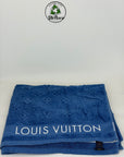 Asciugamano Louis Vuitton blu e bianco