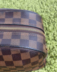 Beauty Case Louis Vuitton in tela Damier Marrone