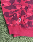 Zip Up Hoodie Bape Rosso XXL