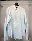 Camicia Louis Vuitton Size L bianca e azzurra