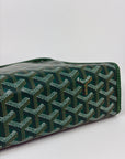 pochette Goyard misura GM verde e arancione