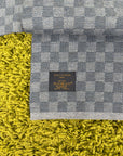 Sciarpa in Lana Louis Vuitton con motivi a scacchi Damier Grigio