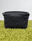 Borsa a tracolla piccola saddle Christian Dior Nero
