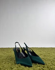 Tacchi Saint Laurent Size 39 verdi smeraldo