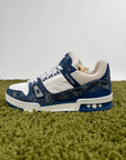 Louis Vuitton Trainer in Denim Blu 7.5