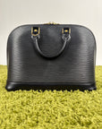 Borsa Alma PM in pelle epi Louis Vuitton Nero
