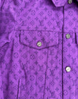 Giacca Monogram in denim Viola Louis Vuitton 54
