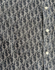 Camicia Christian Dior oblique Blu Navy 46