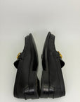 Mocassino Gucci Size 38 nero e oro