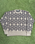 Maglione Palm Angels in jacquard Beige M