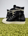 Rick Owens Ramones DRKSHDW in pelle Nero 43
