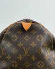 Borsone Keepall Louis Vuitton 55 vintage Marrone