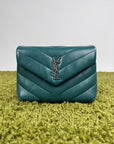 Borsa a tracolla Saint Laurent Toy LouLou Verde