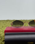 Occhiali da sole Cartier Panthère geometrici