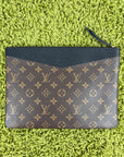 Pochette Louis Vuitton marrone e nera