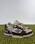 Louis vuitton trainer 6=40 calza 41 marrone bianco e panna