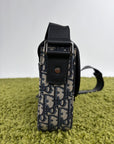 Borsello Dior Monogram blu e grigio