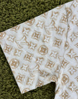 T shirt Louis Vuitton Size L bianca e oro