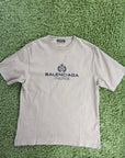 T shirt Balenciaga Size S veste XL Marrone e nera