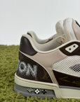 Louis vuitton trainer 6=40 calza 41 marrone bianco e panna