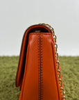 Borsa Ferragamo Gancini Chain Arancione