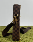 Borsa Sabana In tela Damier Ébène Louis Vuitton Marrone