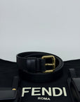 Cintura Fendi con portafogli nera