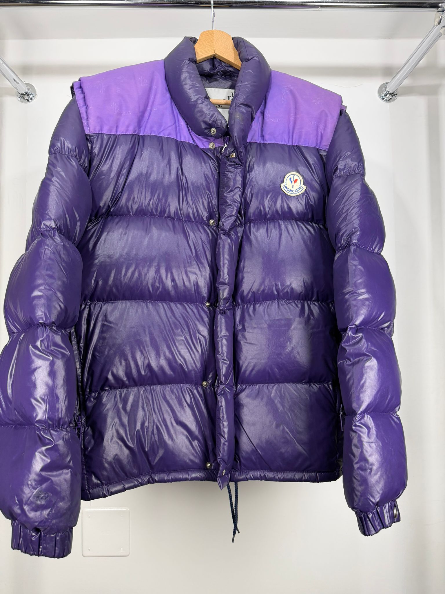 moncler vintage anni 80 viola L